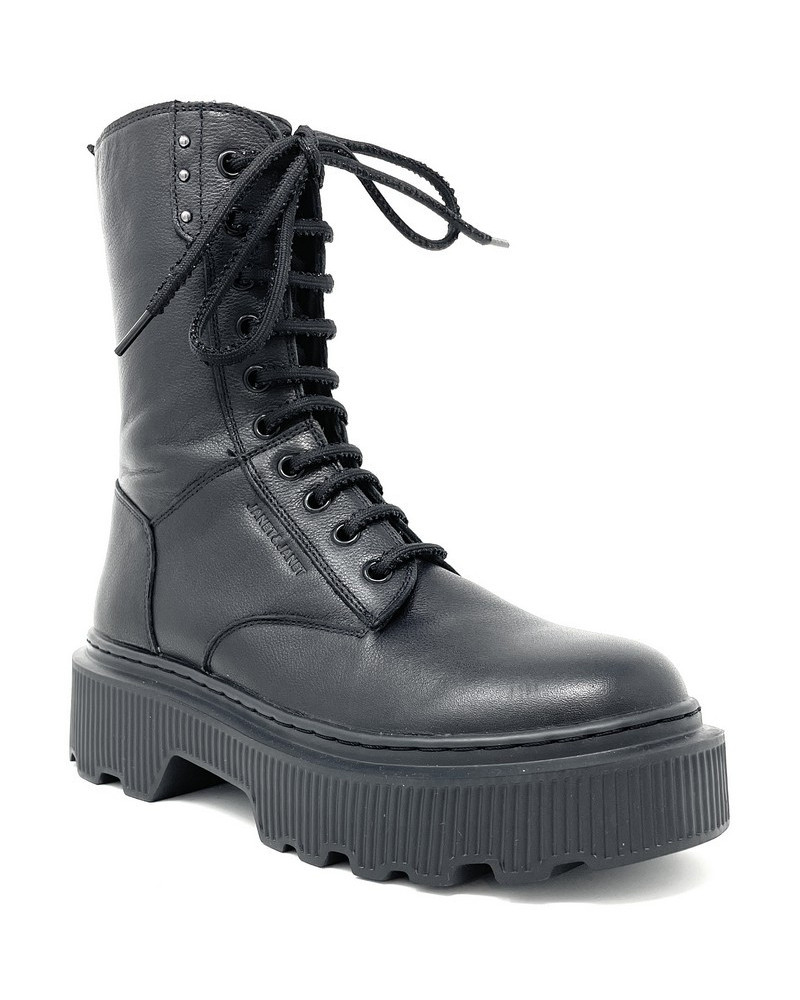 Janet & Janet anfibio donna in pelle black J-452