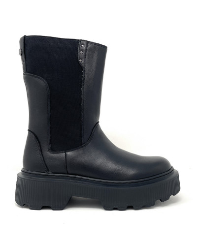 Janet & Janet tronchetti donna in pelle black J-453