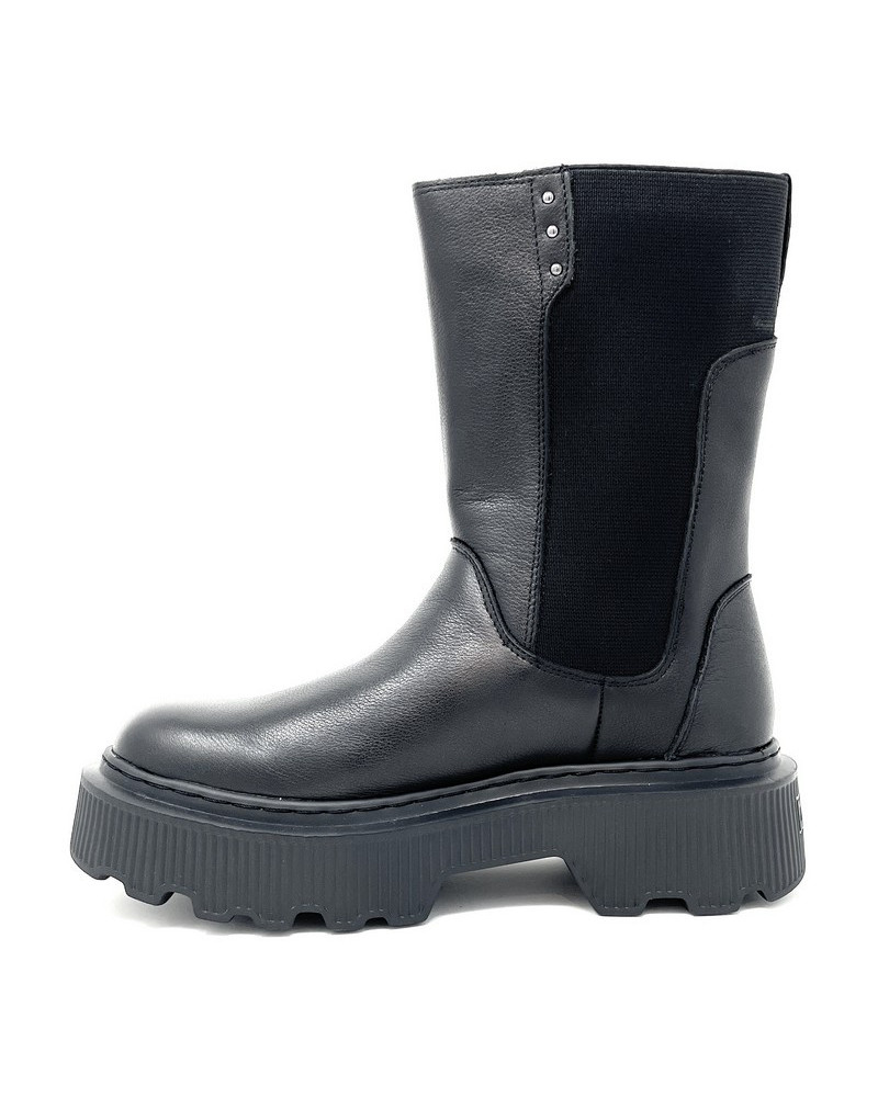 Janet & Janet tronchetti donna in pelle black J-453