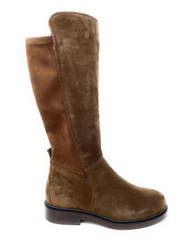 Vueva stivali donna in camoscio testa di moro WB-503H08