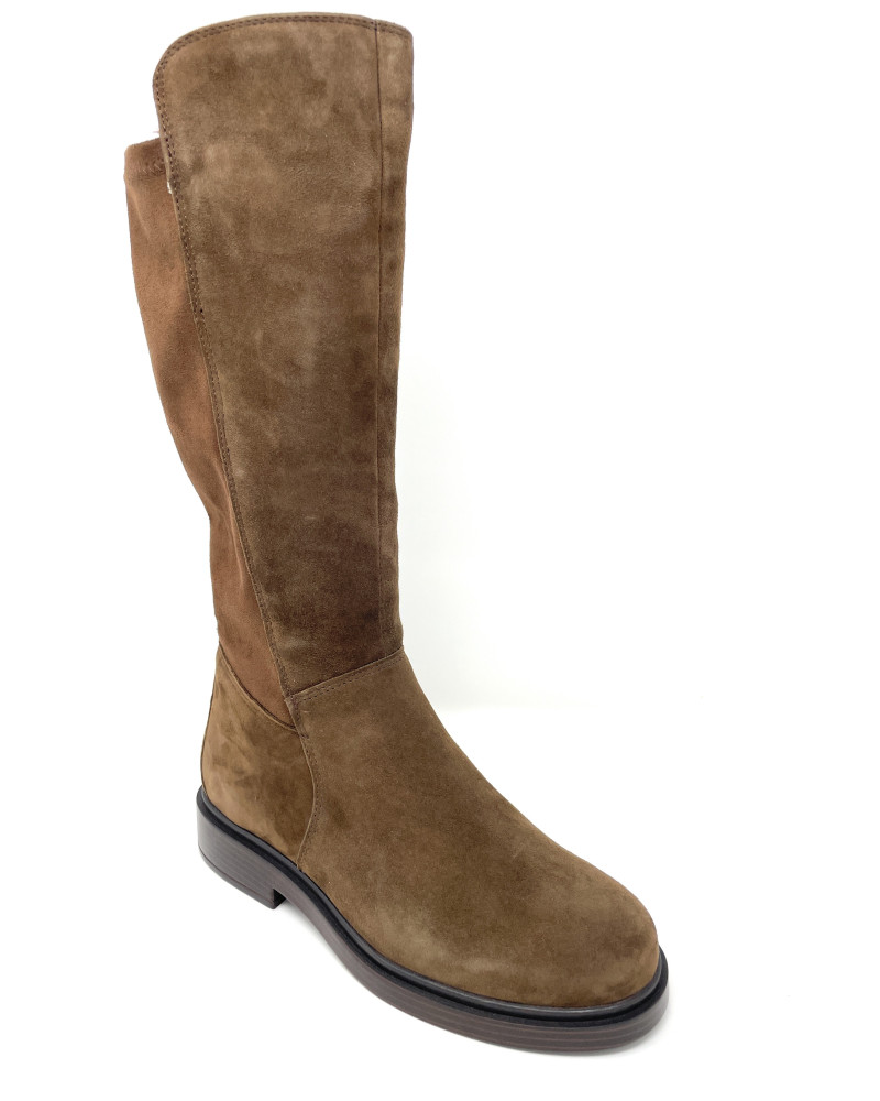 Vueva stivali donna in camoscio testa di moro WB-503H08