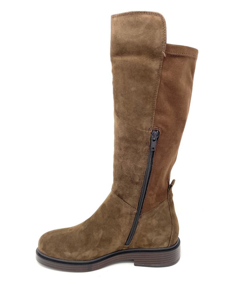 Vueva stivali donna in camoscio testa di moro WB-503H08