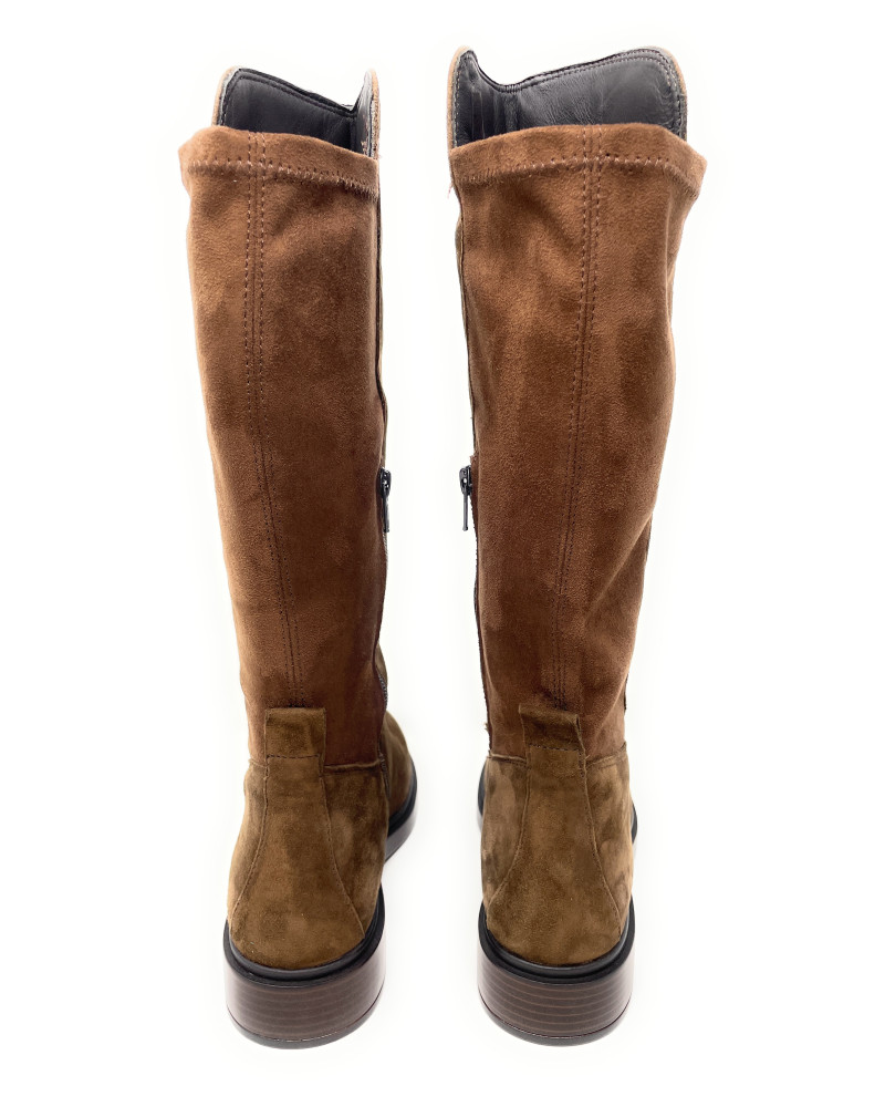 Vueva stivali donna in camoscio testa di moro WB-503H08