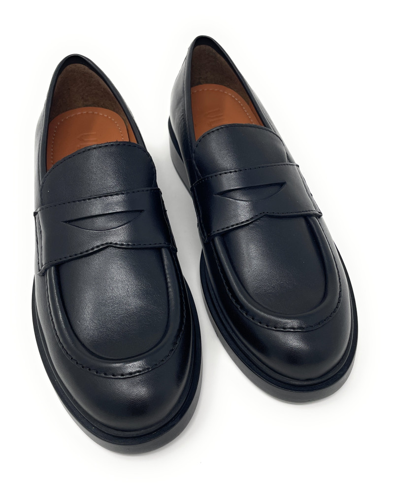 Vueva mocassini donna in pelle nero WS-503R03