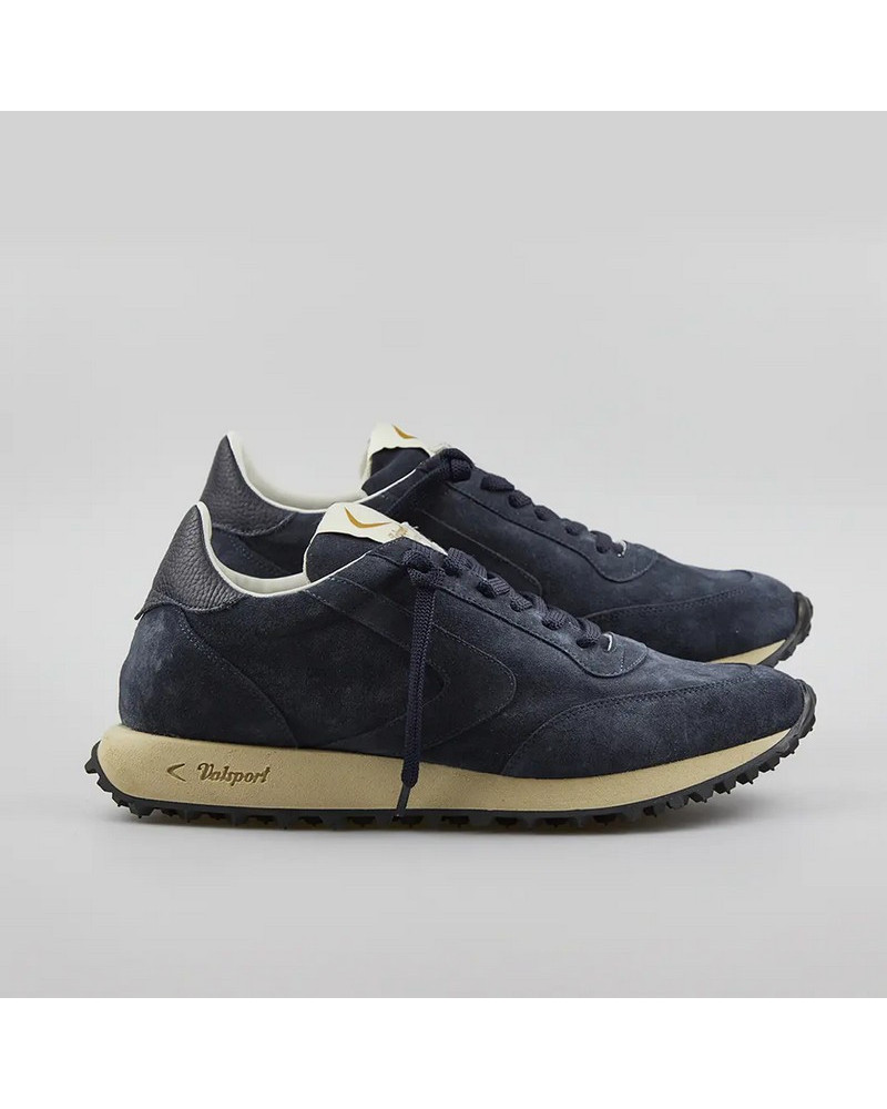 Valsport sneakers uomo Start City in suede blu VSR2585M 04