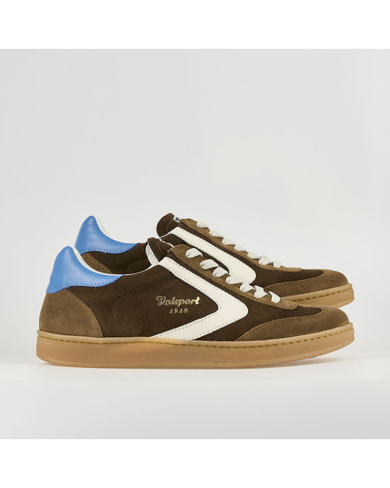 Valsport sneakers uomo Olimpia in suede marrone VO2827M
