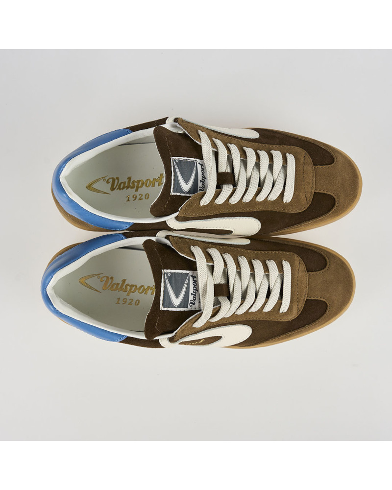 Valsport sneakers uomo Olimpia in suede marrone VO2827M