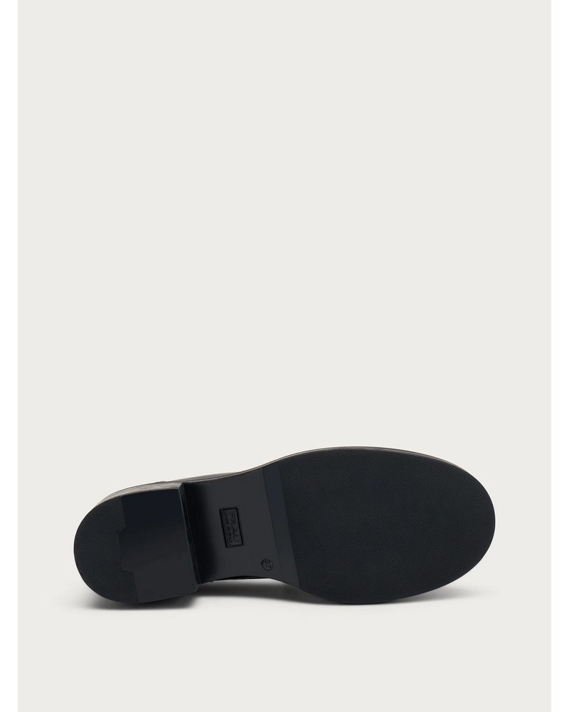 Frau mocassini donna i pelle nero 82L1