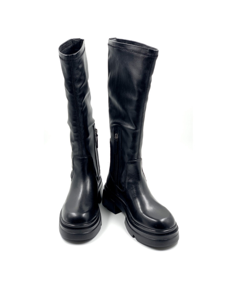 Emanuelle Vee stivali donna Hero in pelle nero 809 15