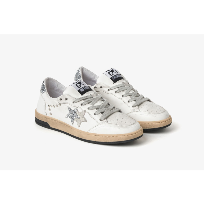 2Star sneakers donna Week star bianco argento 2SD5028 064