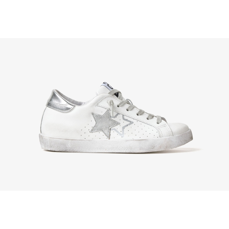 2Star sneakers donna Prime star bianco argento 2SD5103 064