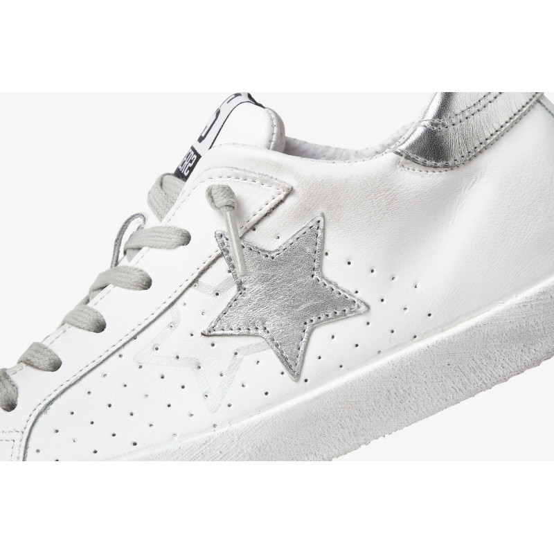 2Star sneakers donna Prime star bianco argento 2SD5103 064