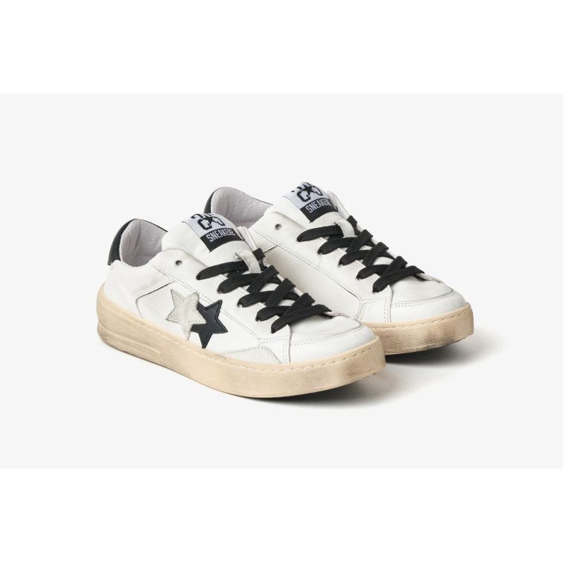 2Star sneakers uomo enjoy star white-black 2SU5072 034