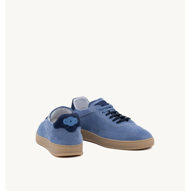Soldini sneakers uomo Akira Amalfi scamosciata lago blu 80000ASL2