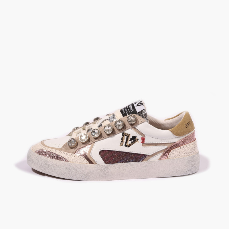 Emanuelle Vee sneakers donna Soledad ivory violet 900 20