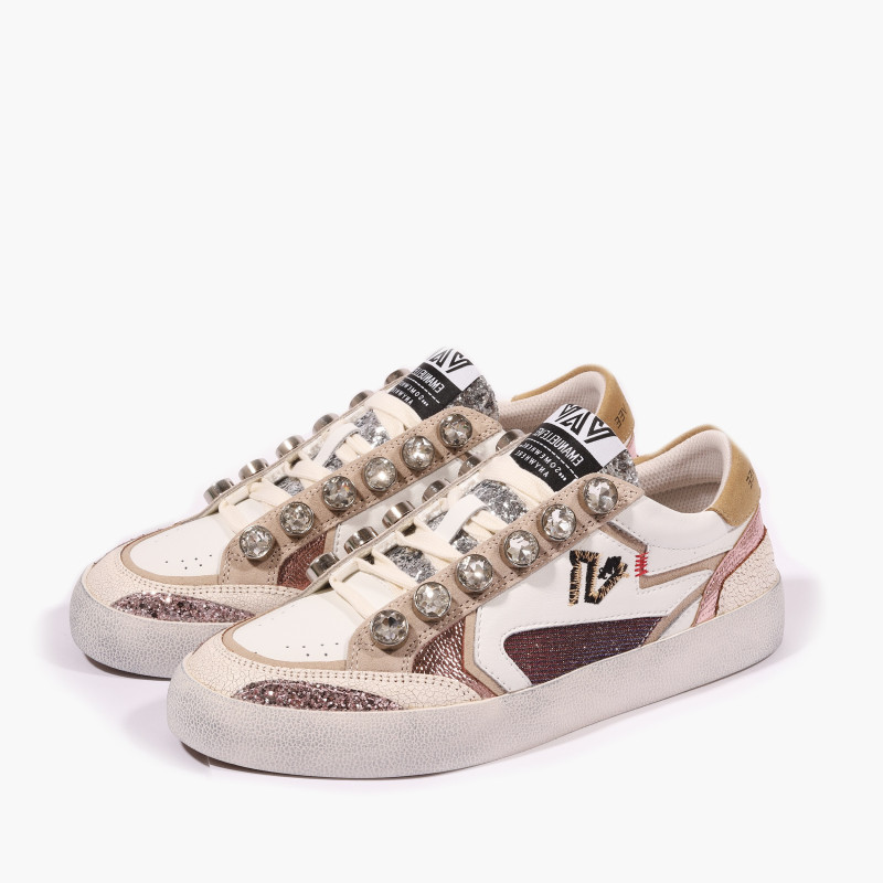 Emanuelle Vee sneakers donna Soledad ivory violet 900 20