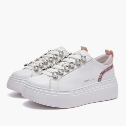 Emanuelle Vee sneakers donna Bice white pink 901 13