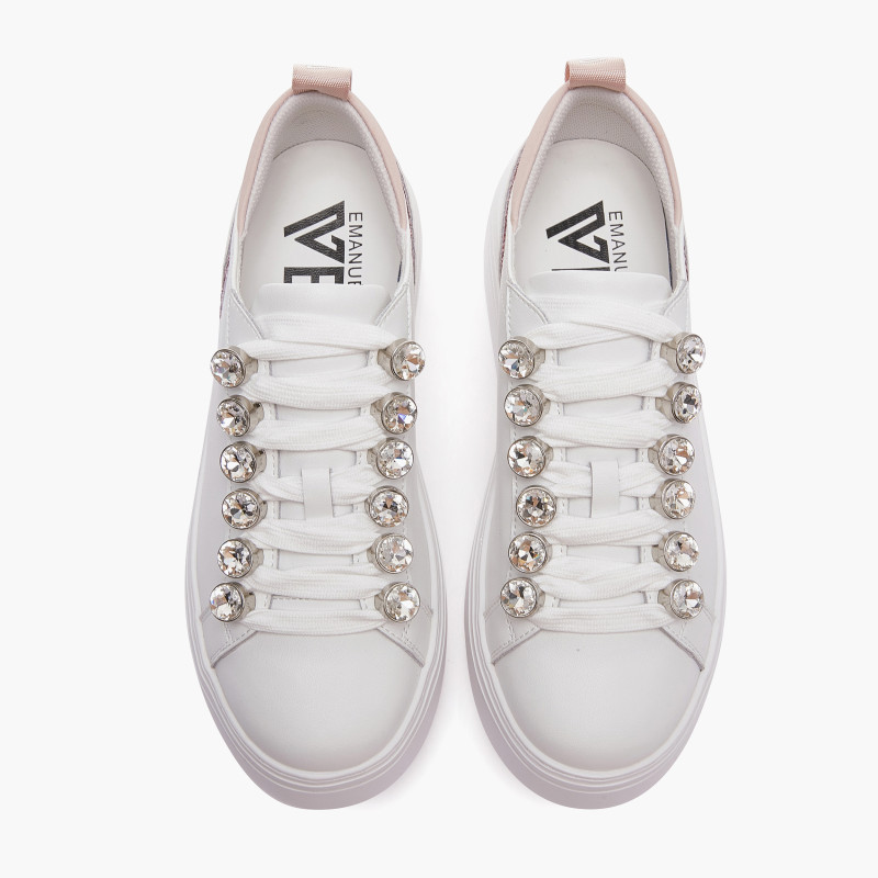 Emanuelle Vee sneakers donna Bice white pink 901 13