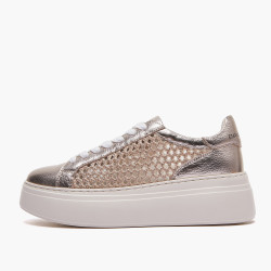 Emanuelle Vee sneakers donna Bice rafia gold 901 18