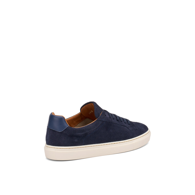 Frau sneakers uomo in camoscio blu 29B1
