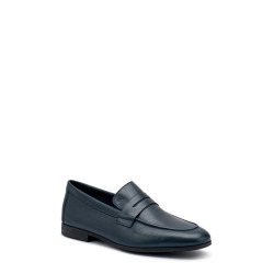 Frau mocassini uomo in pelle blu 34M5