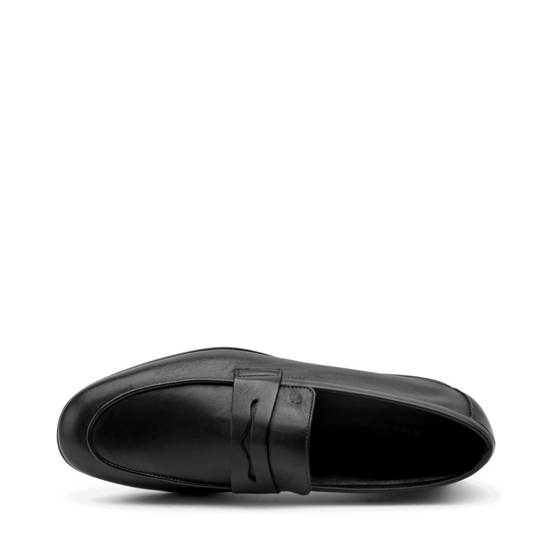 FRAU mocassini uomo in pelle nero 34M5