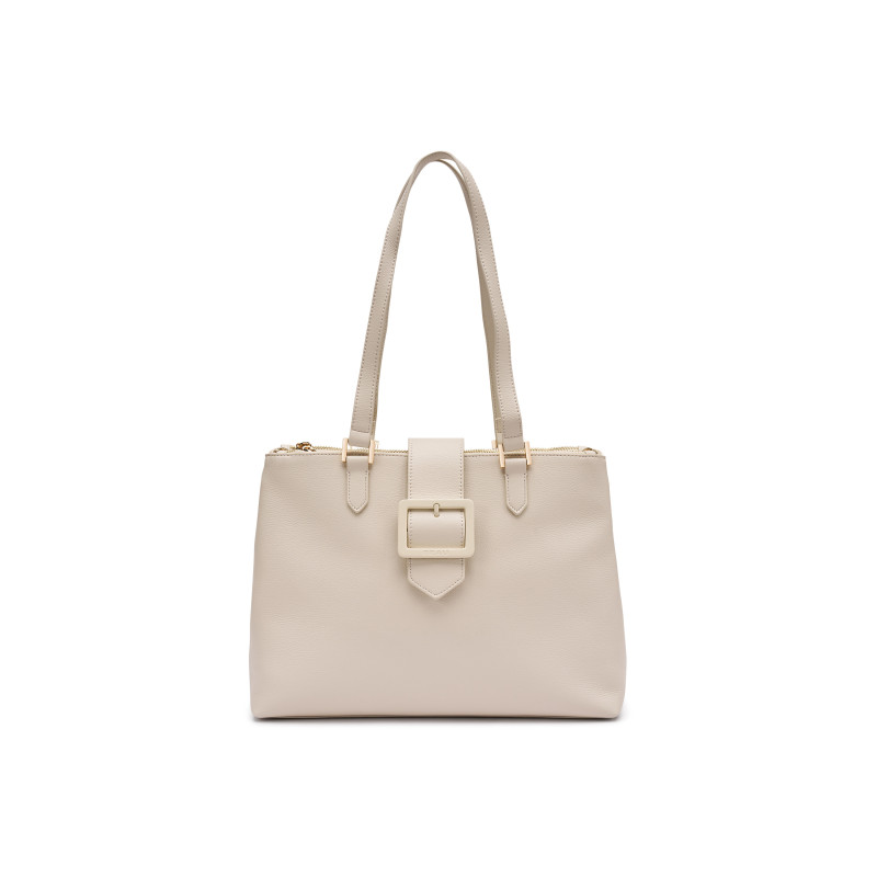Frau bora tote in microfibra off white B976