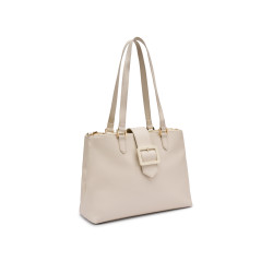 Frau bora tote in microfibra off white B976
