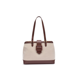 Frau borsa in canvas e microfibra ebony B986