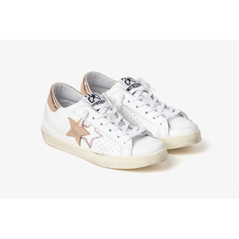 2Star sneakers donna Prime star bianco argento 2SD5105 091
