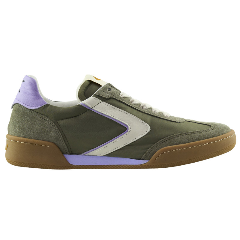 Valsport sneakers uomo Volley in nylon e suede army verde VVL3066M