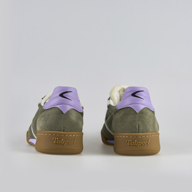 Valsport sneakers uomo Volley in nylon e suede army verde VVL3066M