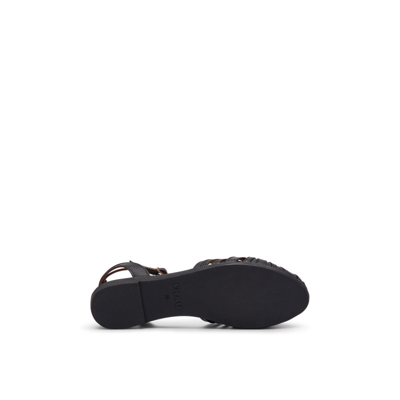Frau sandali ragnetto in pelle nero 03M3