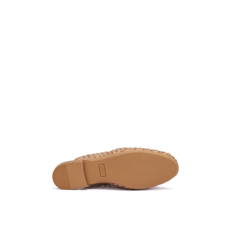 Frau sabot Venezia in pelle intrecciata con nappine 95V7