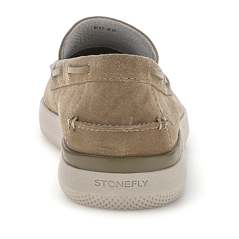 Stonefly mocassino uomo Custer 21 scamosciato beige 223468