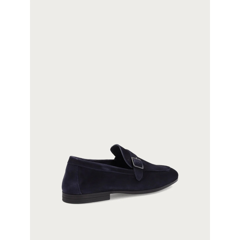 Frau mocassini uomo in pelle blu 34B7