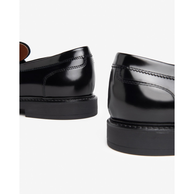 Nero Giardini mocassini uomo in pelle abrasivata nero E500600U100