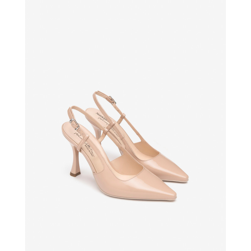 Nero Giardini slingback donna in vernice col. cipria E512241DE614