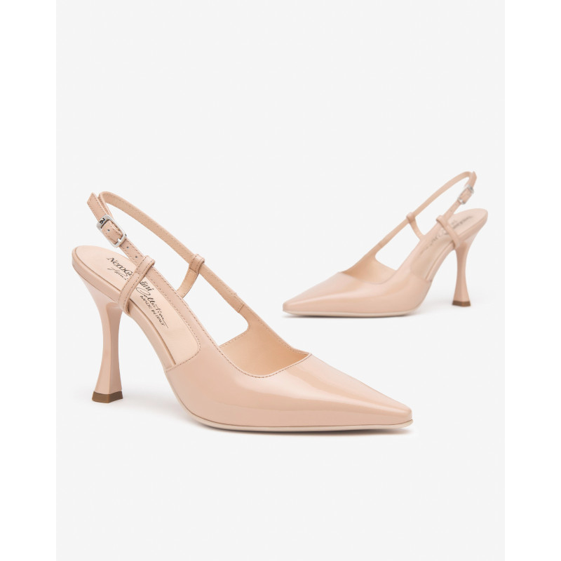 Nero Giardini slingback donna in vernice col. cipria E512241DE614