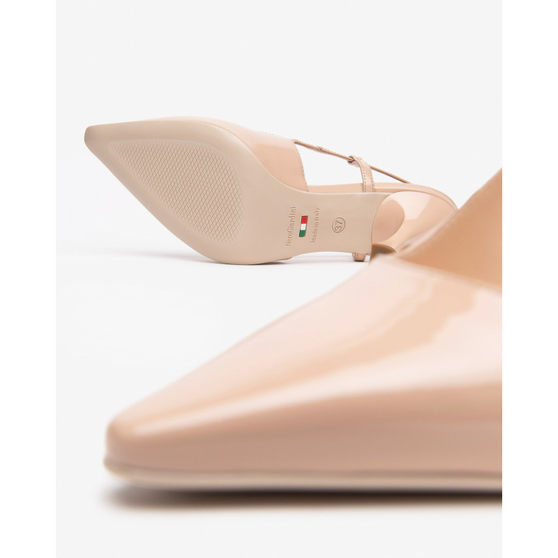 Nero Giardini slingback donna in vernice col. cipria E512241DE614
