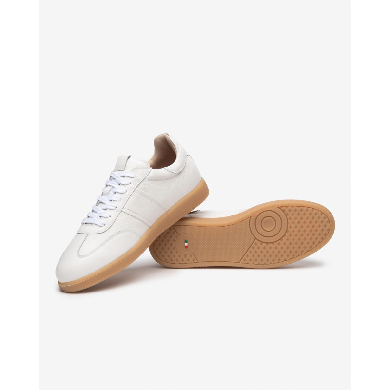 Nero Giardini sneakers uomo in pelle bianca E500686U707