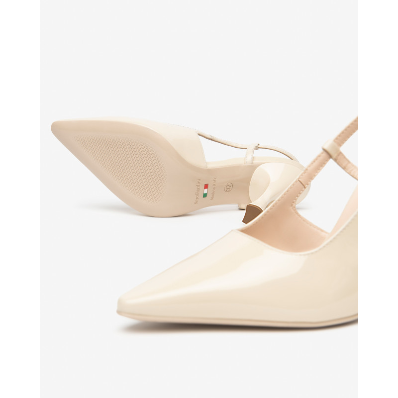 Nero Giardini slingback donna in vernice col. latte E612241DE711