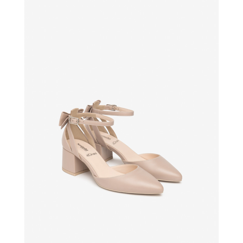 Nero Giardini décolleté in pelle col. femme con fiocco E612350D677