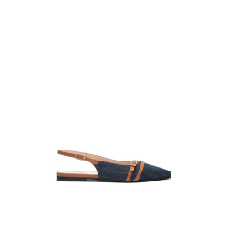 Nero Giardini slingback donna in tessuto jeans E512362D214
