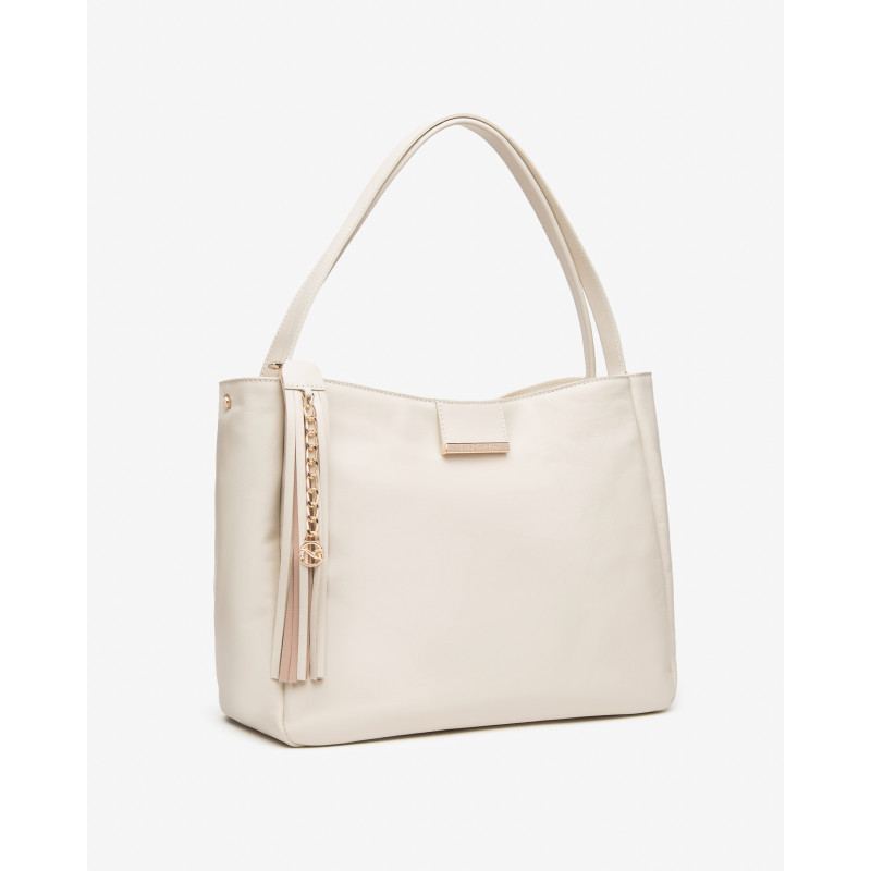 Nero Giardini borsa da donna a tracolla in pelle col. panna E644151D704