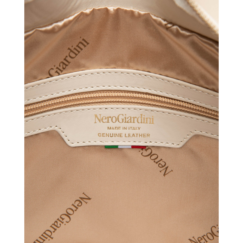 Nero Giardini borsa da donna a tracolla in pelle col. panna E644151D704