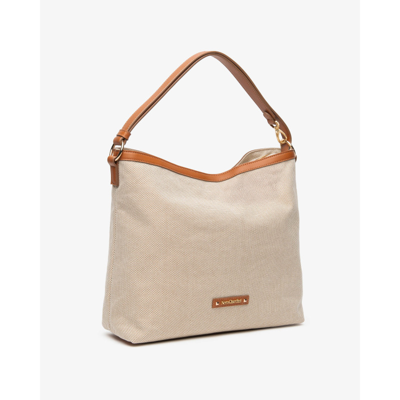 Nero Giardini borsa donna in canvas col. cuoio E644241D400