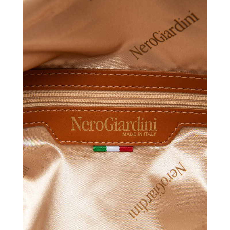 Nero Giardini borsa donna in canvas col. cuoio E644241D400
