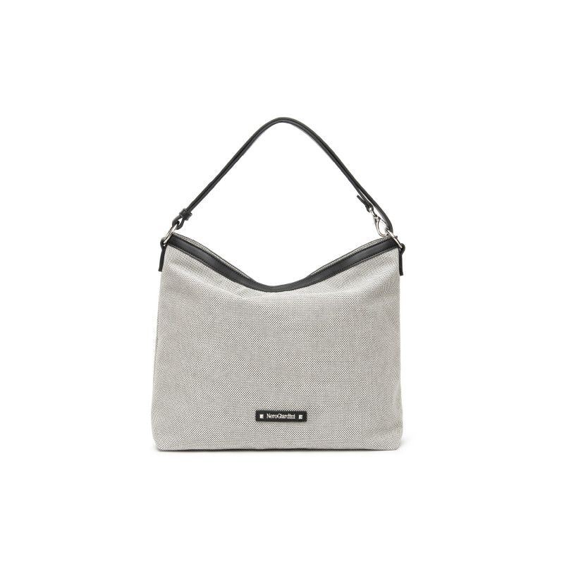 Nero Giardini borsa donna in canvas nero bianco E644241D100