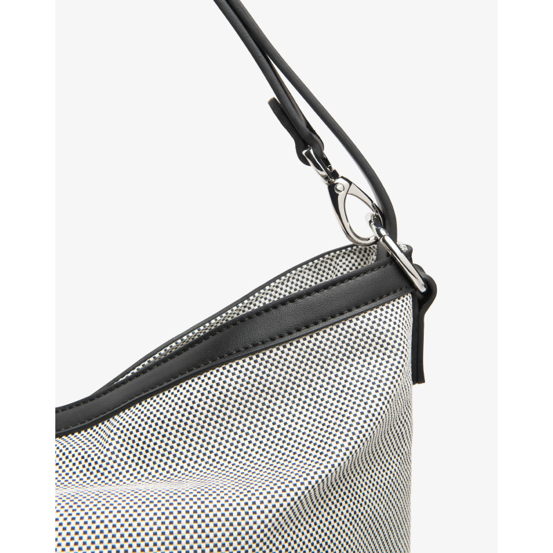 Nero Giardini borsa donna in canvas nero bianco E644241D100
